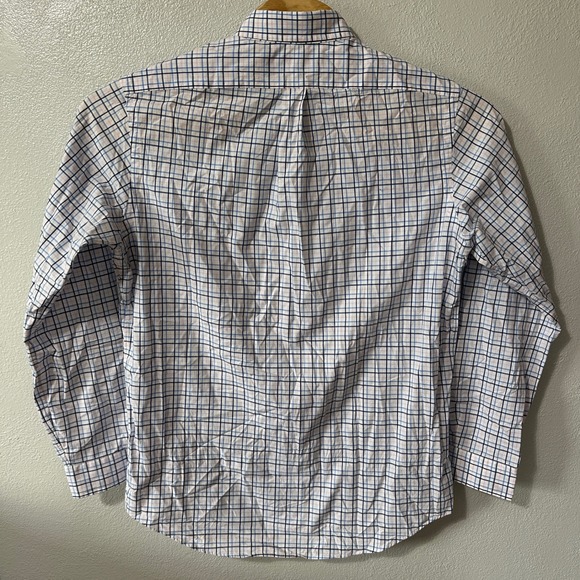 Ralph Lauren Classic Fit Button Down Shirt Long Sleeve Blue Plaid Men Large/16.5 - Picture 3 of 5